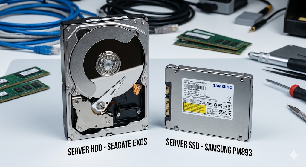 SSD или HDD для сервера где ставить систему а где данные