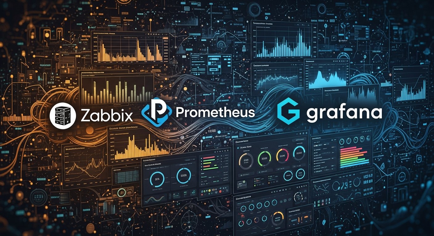 Мониторинг серверов: Zabbix, Prometheus или Grafana — что выбрать