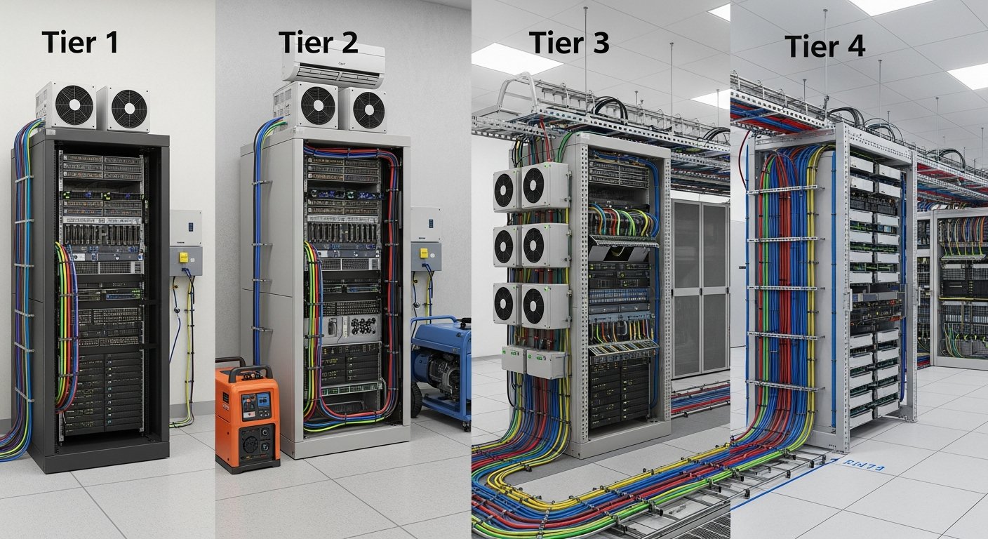 Tier 1, 2, 3, 4: уровни надёжности дата-центра