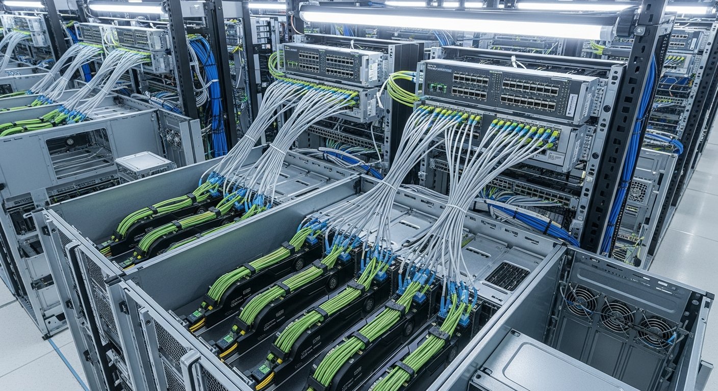 Интеграция различных сетевых фабрик в дата-центре: NVLink внутри серверов, InfiniBand между серверами, кластерная архитектура