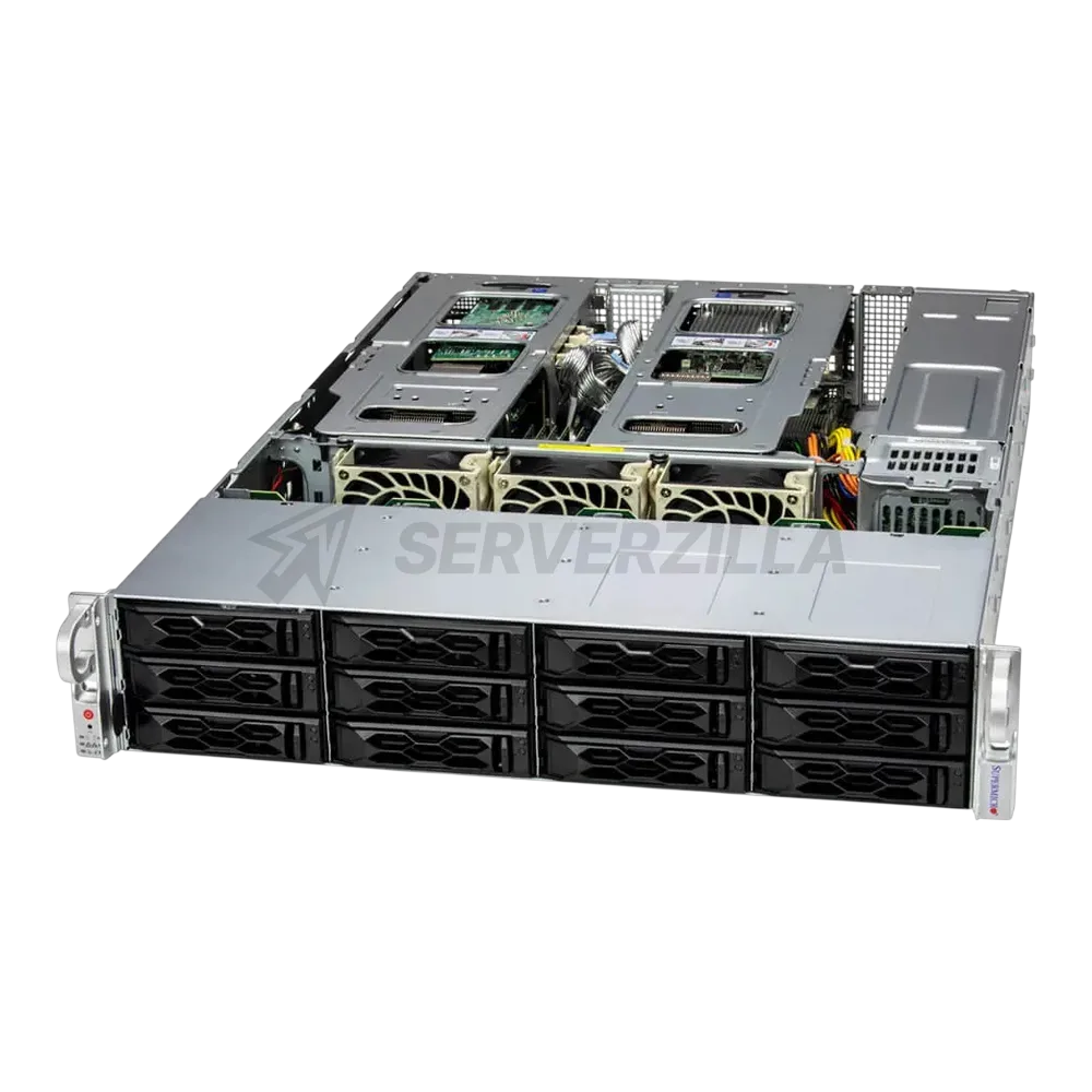 Серверная платформа 2U Supermicro SYS-621C-TN12R 12×NVMe
