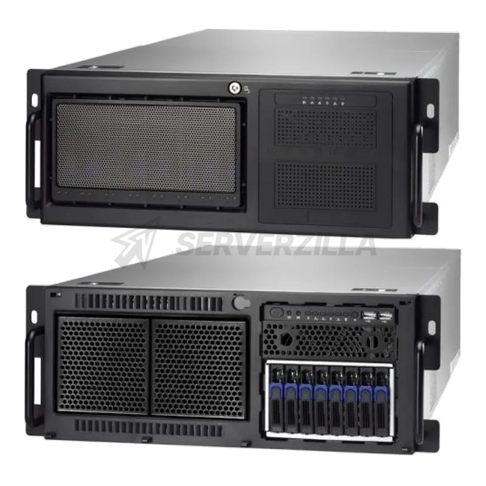 Платформа системного блока Tyan B7100F48BV10HR-N 4U, FT48B, C621, 2 LGA3647 Intel Xeon Scalable, 10 2.5" Hot-Swap bays, 1+1 1,600W 80+ Platinum,for NV GPU cards , 4GPU
