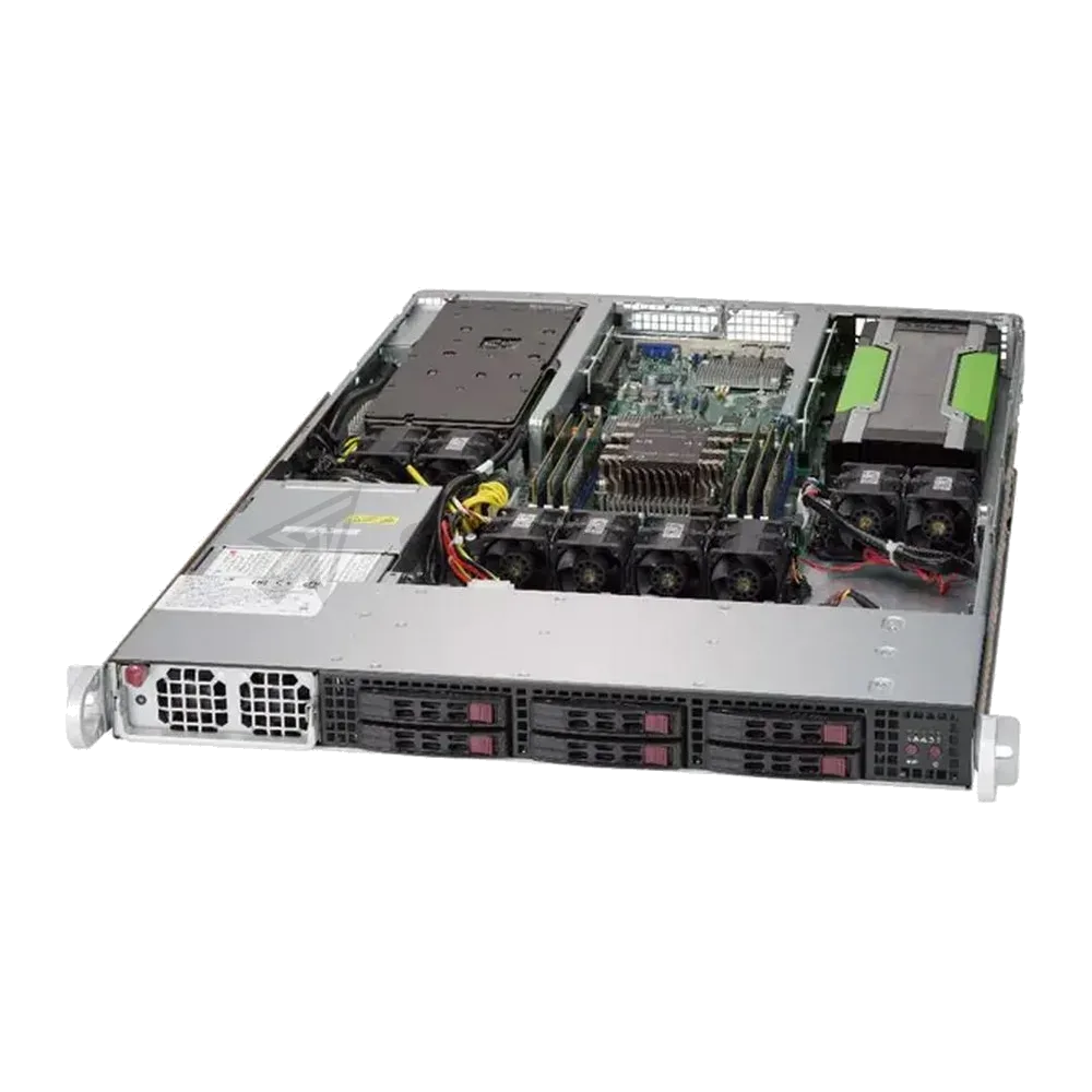 Платформа системного блока SuperMicro SYS-1019GP-TT X11SPG-TF 1U Rackmount CSE-118GTS-1K43BP2 SATA3 with RAID 0, 1, 5, 10 (293643)