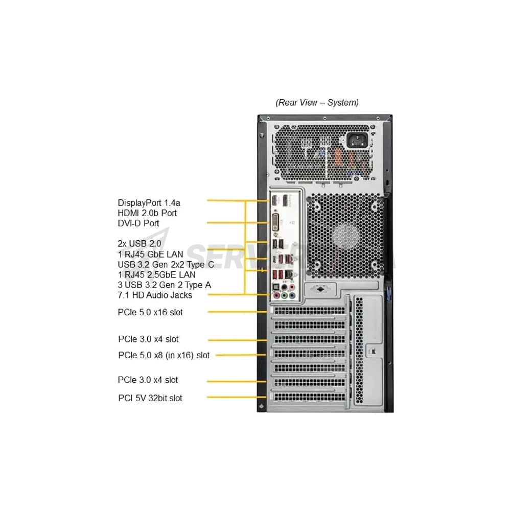 Серверная платформа Mid-Tower Supermicro SYS-531A-IL — фото 4