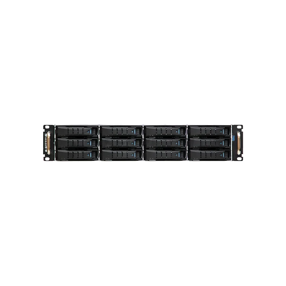 Серверный корпус/ RSC-2ET, 2U, 12xSATA/SAS HS 3,5/2,5" universal bay + 2x2,5" 7mm rear HS bay, up to 12"(W) x 13"(D) E-ATX, 12G EOB backplane, Acbel 2U 800W RPSU platinum, 2x 7mm 2.5" hot-swap OS, rail [XE1-2ET00-02 SKU change to 35X BP] — фото 2