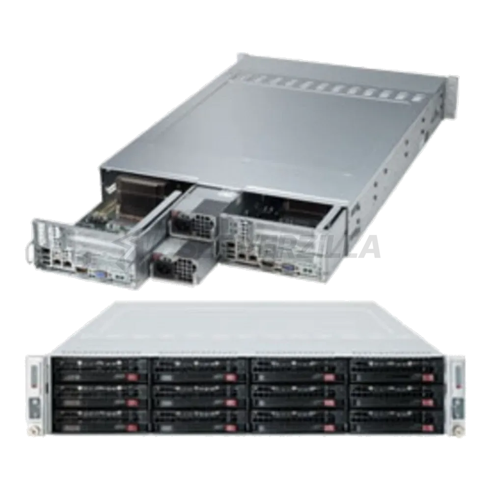 Платформа системного блока SuperMicro SYS-6028TR-DTR 10DRT-H, CSE-827HD-R1K28BP