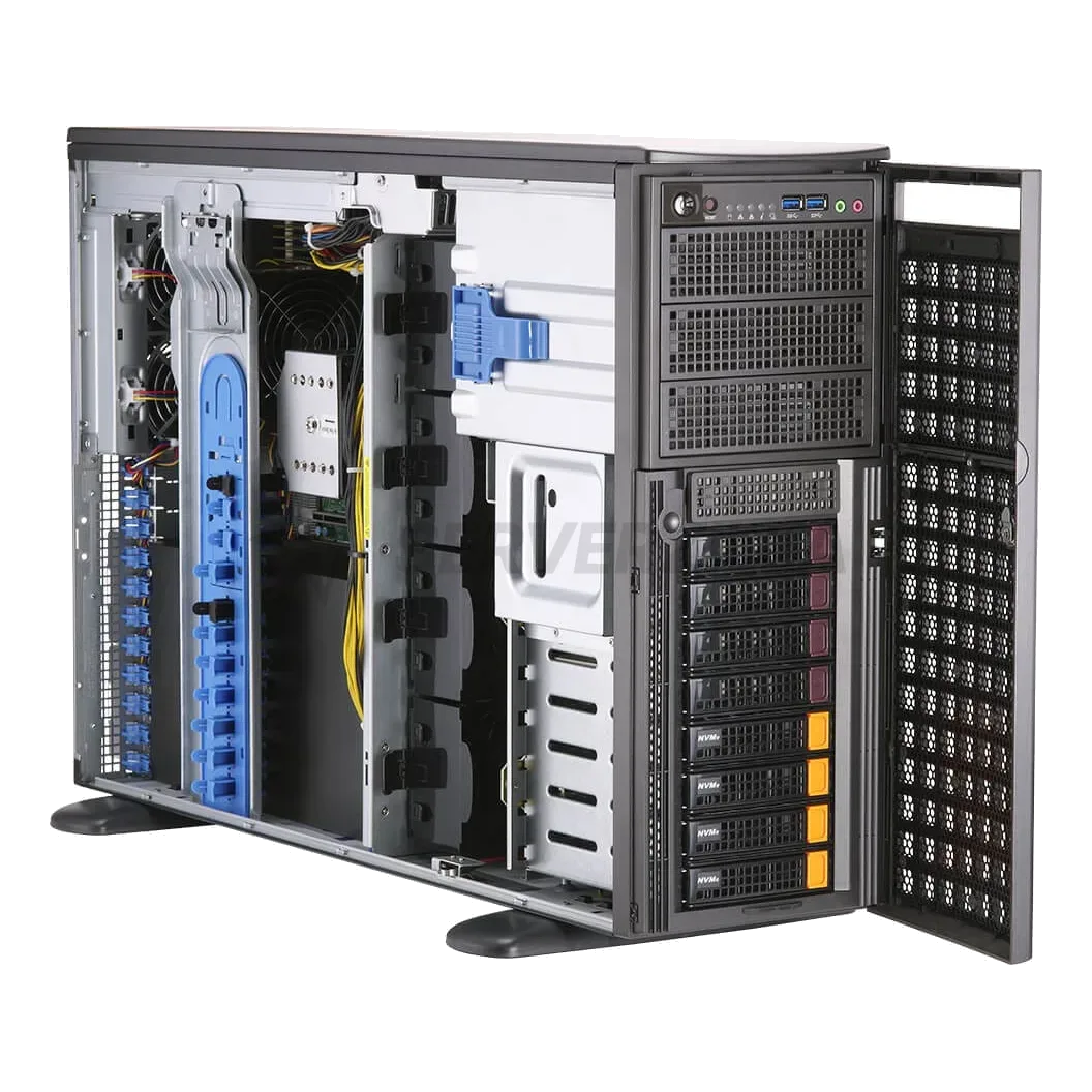 Supermicro 0000000368 (4U/740GP-TNRT/2x5320/1024GB/9560-8i+2x960GB+6x8TBSAS/RTXA4000/2x10GbE/2xPSU/RMKit)