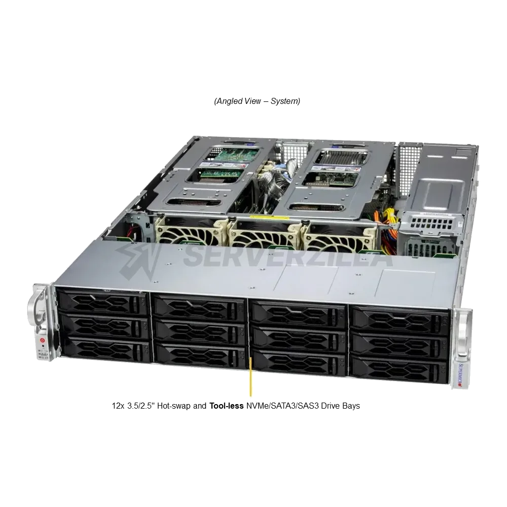 Серверная платформа 2U Supermicro SYS-621C-TN12R 12×NVMe — фото 2