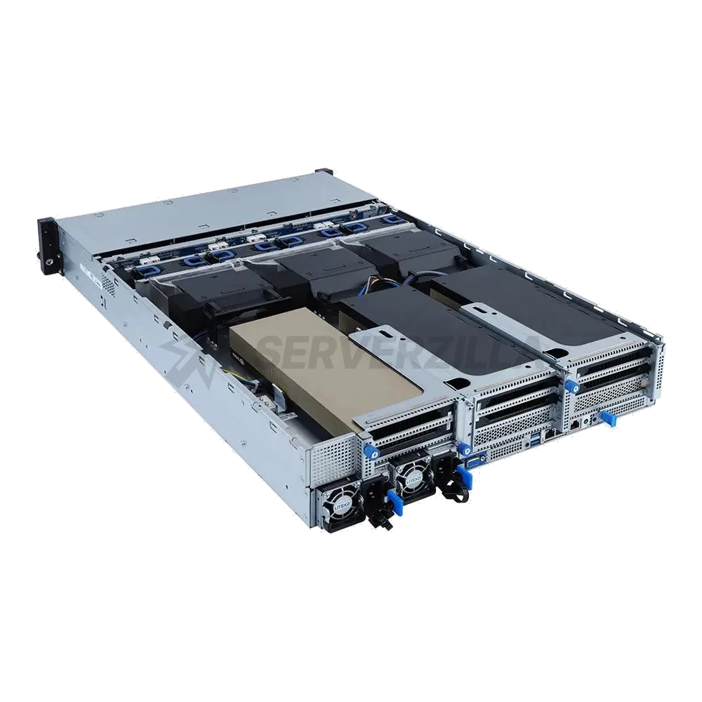 Платформа системного блока Gigabyte R282-G30 2U, 2x LGA4189, 32x DIMM DDR4, 12x 3.5" SAS/SATA 4x NVME Gen4, 2x 1Gb/s Intel I350-AM2, 5x PCIE Gen 4 x16 support 3x double slot GPU, 1x OCP 3.0 x16, 1x OCP 2.0 x8, AST2600, 2x 2400W (600150) — фото 3