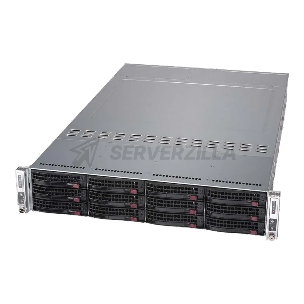 Платформа системного блока SuperMicro Bad Pack SYS-6029TR-DTR 2*node (2*LGA3647, C621, 8*DDR4(2933), 6*3.5" HS SATA3, 2*PCIE, 2*Glan, IPMI 2*USB 3.0, VGA, COM) 2*1200W bp