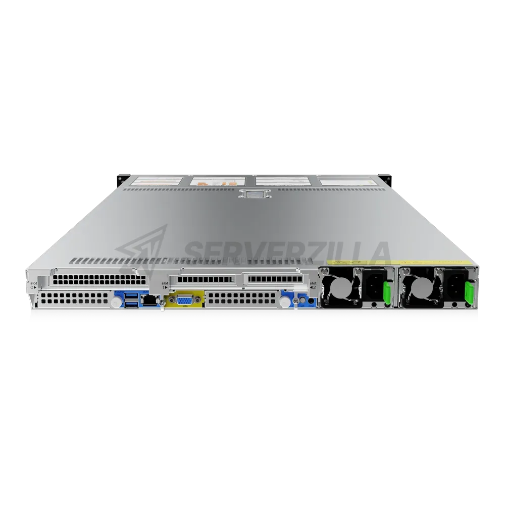 Gooxi SL101-D10R-NV-G4 1U 10bay server platform based on Gen 4th 800W 1+1 PSU EU power cables rail kits — фото 2
