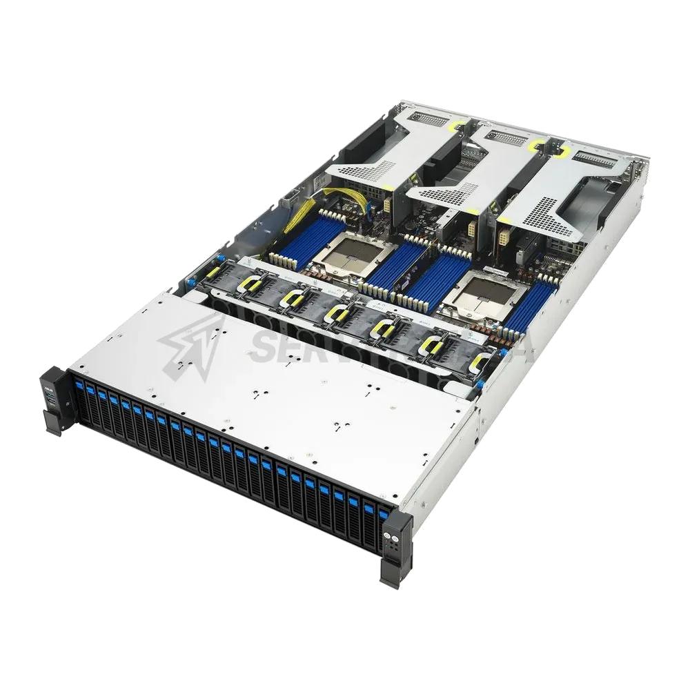 Сервер Crusader Squire 2255R (Rack 2U, 2xEpyc 9335 (32C/64T, 3.0 GHz, 128 MB), 12x32GB DDR5 DIMM ECC reg., 16x1.92TB SSD SATA, 9560-16i + CVM, 2x25Gb/s SFP28, 2xRTX 5000 ADA 32 Gb, 2x3200W, No OS) — фото 4