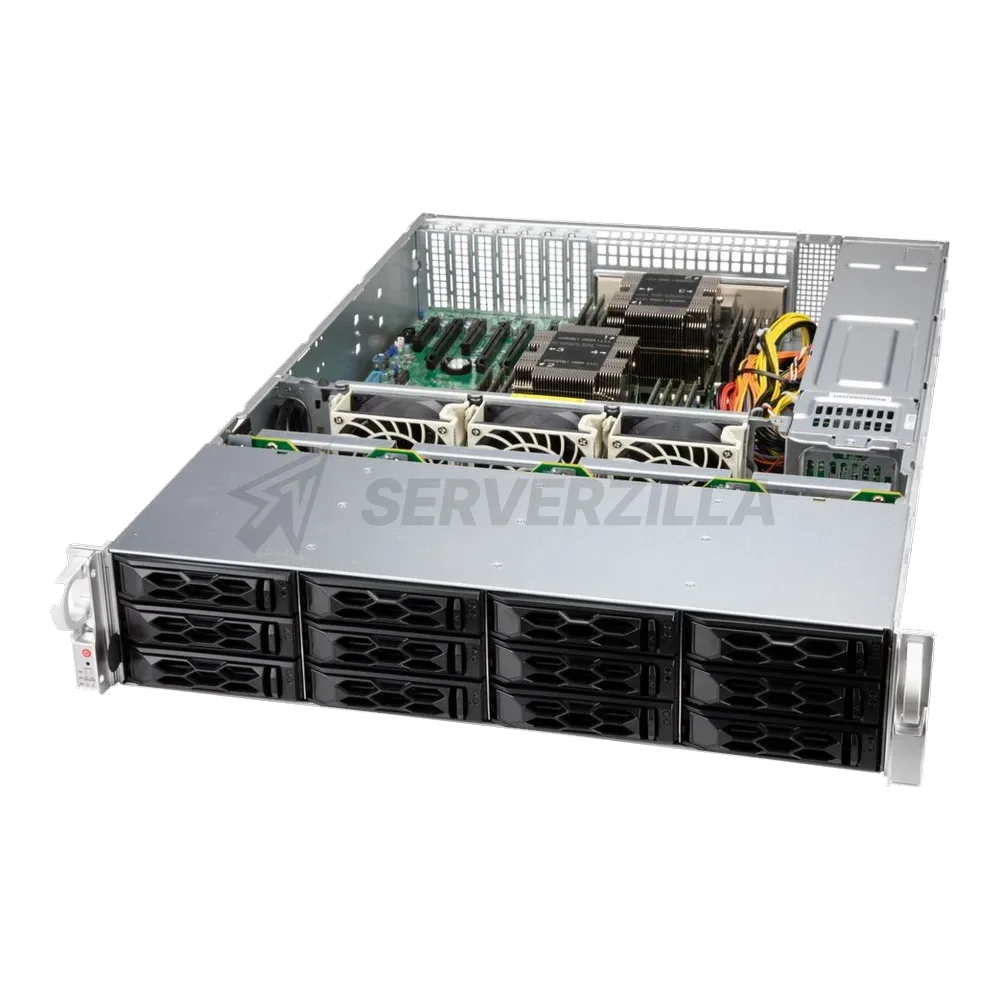 Корпус SuperMicro CSE-LA26E1C4-R609LP 2U, Black 8xHotSwap 2.5/3.5" SAS/SATA, 4xHotSwap 2.5/3.5 SAS/SATA/NVME, 650W HS 1U RM, w/o rail