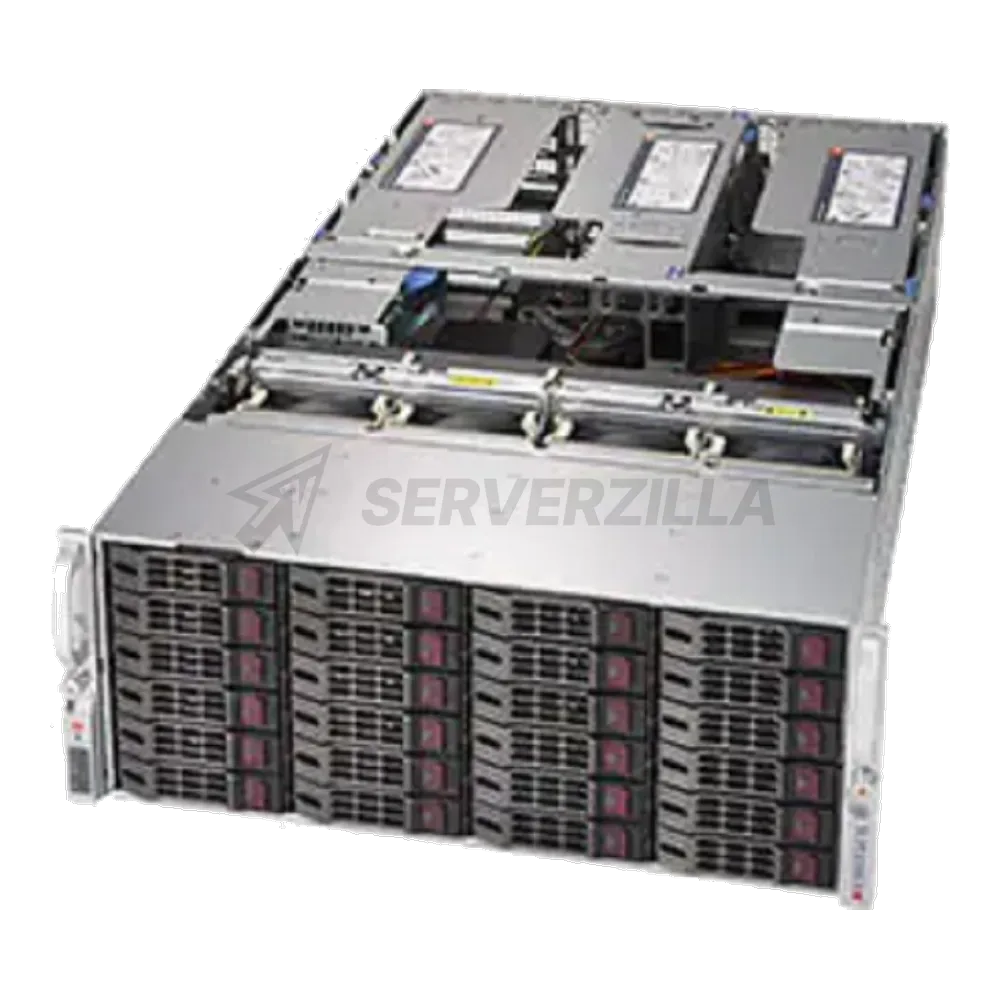 SYS-8049U-E1CR4T (bundle2) в составе: 4U / 4x Xeon Gold 6240 / 8x DDR4 32GB RDIMM 3200 / 1x SSD NVMe 960GB, M.2 / 8x HDD SAS 4Tb, 3.5" / 1x 10G Quad Port SFP+/RAID 0/1/10/5/50/6/60 4GB/ 4x 1600W Power