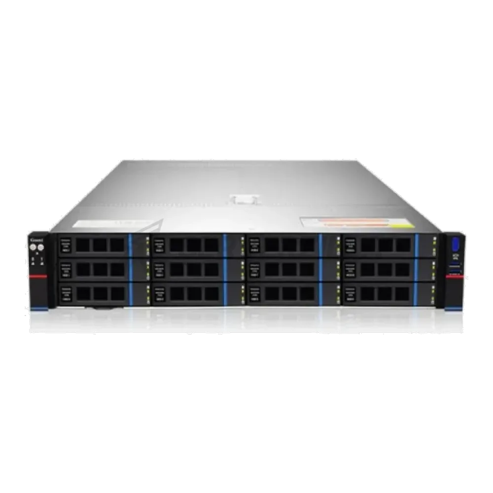 Gooxi SR201-D12R 2U, 2x Socket SP3; 32x DDR4; 12x 3.5" (2.5") SATA/SAS;2x 2.5" rear SAS/SATA; 2x 2.5" rear NVMe; 2х M.2 NVMe 2280; 2xPCIe 4.0x16; 4xPCIe 4.0x8; OCP3.0; 2x1GbE i350; IPMI; RAIL;2x1300W