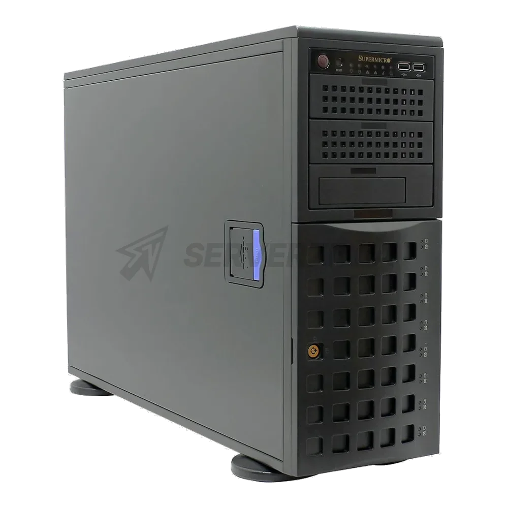 Корпус SuperMicro CSE-745BAC-R1K28B2 Tower/4U, E-ATX, 1280 W 80 Plus Platinum, 8x 3.5», 3x 5.25»