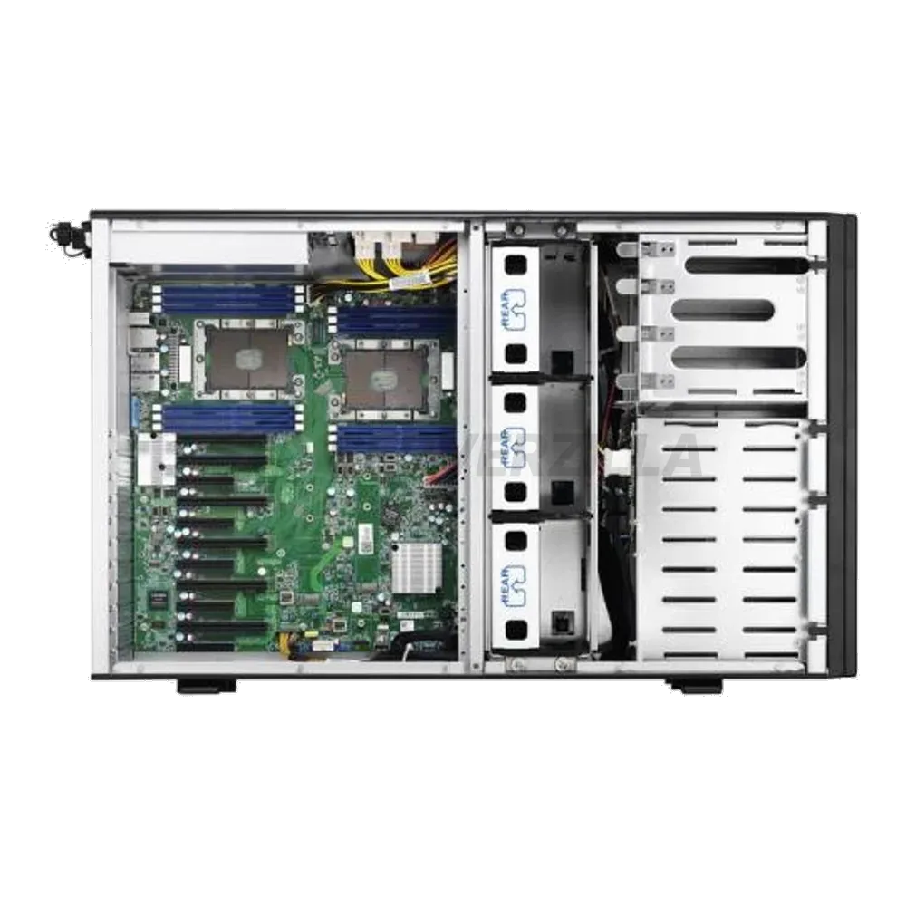 Платформа системного блока Tyan B7105F48TV8HR-2T-G 4U, FT48T, C621, (2) LGA3647 Intel Xeon Scalable, (8) 3.5" Hot-Swap bays,1+1 2,000W 80+ Platinum,for GTX 1080Ti VGA cards Tower, 5GPU 2 10GbE RJ-45 — фото 4