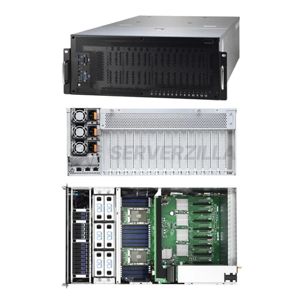 Платформа системного блока Tyan Rackmount B7109F77DV10E4HR-2T-N 4U ,2 LGA3647 Intel Xeon Scalable 10 2.5" Hot-Swap SSD/HD + 4 NVMe, 5+1 hot-swap 12cm fans, Intel C621, 12+12 DDR 4 DIMM slots