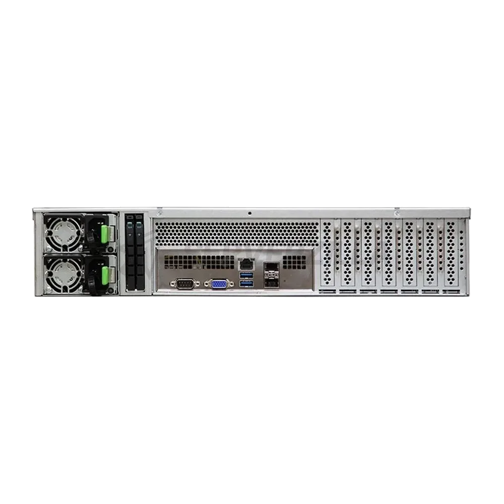 Корпус AIC RSC-2ET XE1-2ET00-18 2U, 12xSATA/SAS HS 3,5/2,5" universal bay + 2x2,5" 7mm rear HS bay, up to 12 (W)x 13H(D) E-ATX, 12G EOB backplane, Acbel 2U 80OW RPSU platinum,2x 7mm 25 hot-swap OS, rail XE1-2ET00-02 SKU change to 35X BP — фото 4