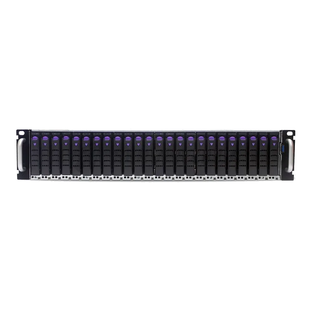 Платформа системного блока AIC FB201-LX_XP1-F201LXXX 2U-24 Bay storage server supports 24 x U.2 NVMe drives, 2*dual Broadcom/LSI PEX9765 PCIe switch backplanes — фото 2
