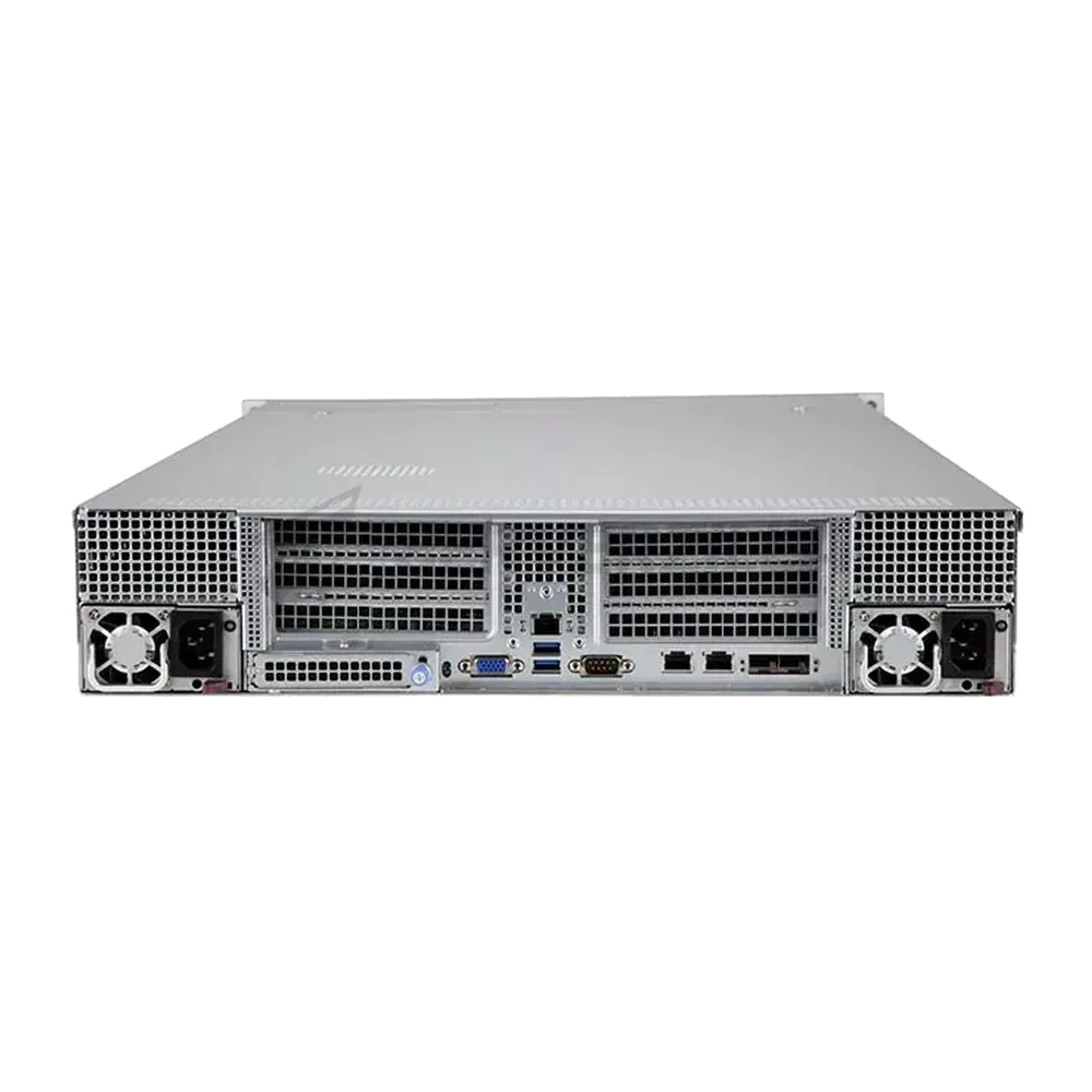 Платформа системного блока SuperMicro SYS-240P-TNRT 2U, 4x LGA4189 Xeon H-Series only, 48x DDR4 3200 DIMM, 24x 2.5" NVMe/SAS3/SATA3 drive bays 8 tray included , 4x PCI 3.0 x16 FHHL, 2x PCI 3.0 x8 FHHL, 2x 10G RJ45, 2x 10G SFP+ X710, 2x M.2 SATA/NVME 22110, 2x 2000W (420148) — фото 2