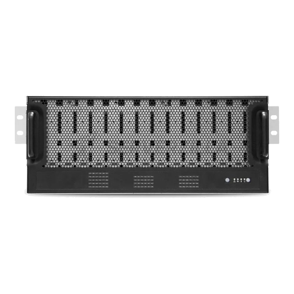 Корпус AIC J4078-01-35X_XJ1-40781-01 4U 78x3.5» hot-swap bays, hot-swap JBOD with single SAS 12G expander controller,single BMC, Tool-Iess HDD tray, 1600W 1 + 1 hot-swap redundant 80+ Platinum, Toolless Rail Kit — фото 2