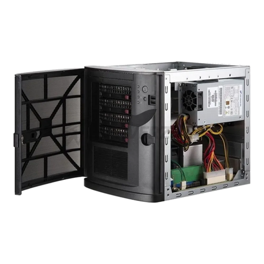 Платформа системного блока SuperMicro «SYS-5029C-T MiniTower, CSE-721TQ-250B2, X11SCL-iF, 4x3.5 HotSwap, 2x2.5, SATA3 RAID 0, 1, 5, 10,» — фото 3