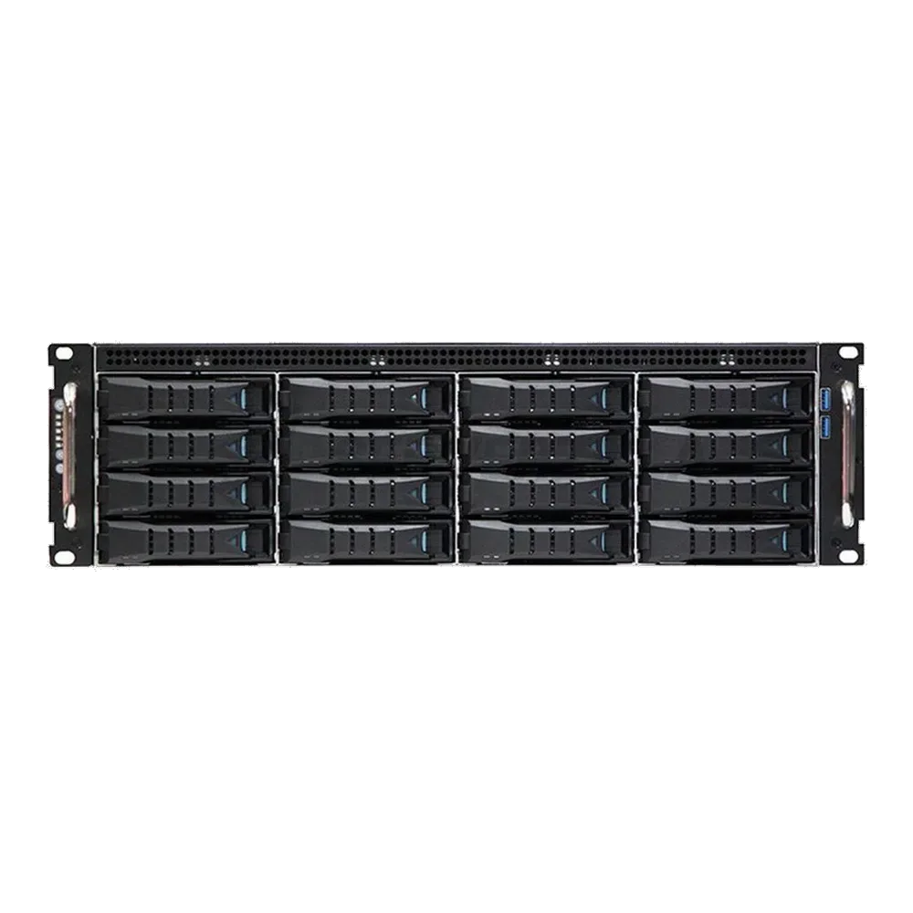 Корпус AIC RSC-3ET_XE1-3ET00-11 3U 16x 3.5" hot-swap bays, tool-less 3.5" and 2.5" HDD tray, 800W CRPS redundant power supply Platinum, 4x 2.5" internal 7mm top plate, 2x 2.5" hot-swap OS, rail, 3U16 SAS 12G expander controller on backplane (35X series) — фото 2