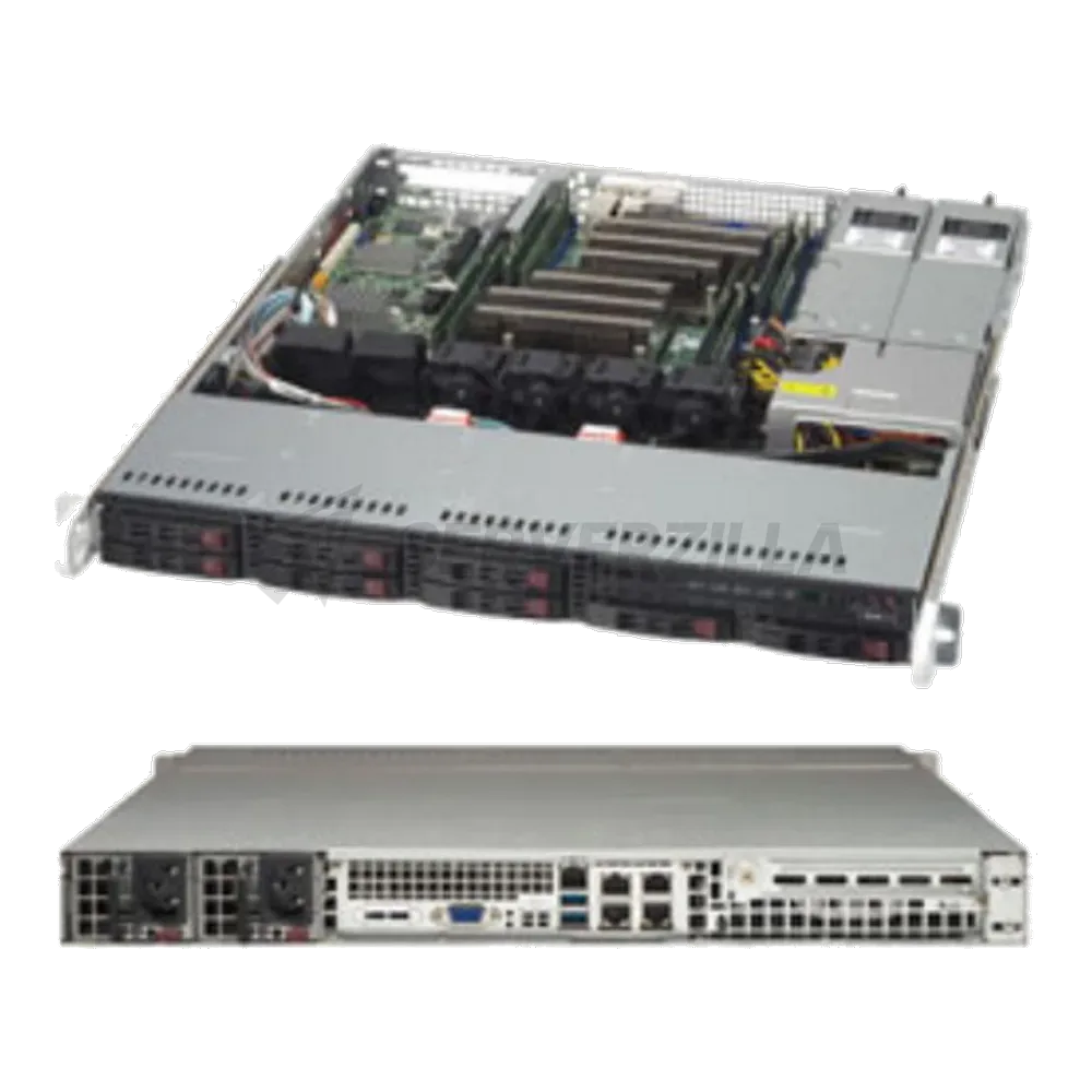 Платформа системного блока SuperMicro SYS-1028R-MCTR, X10DRL-CT,CSE-113MFAC2-R606CB 1U Rackmount CSE-113MFAC2-R606CB LGA 2011 8xDDR4 8xSAS3 6xSATA3 I-SATA 4 & I-SATA 5 support SATA DOM 4xUSB3.0 3xUSB2.0 VGA PCI-E3.0x8(FHHL)