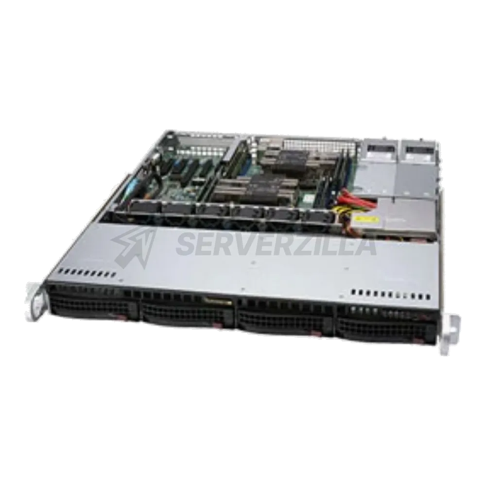 Корпус SuperMicro CSE-813MF2TQC-R804CB ,Black 4xHotSwap SAS/SATA, ATX 800W HS 1U RM