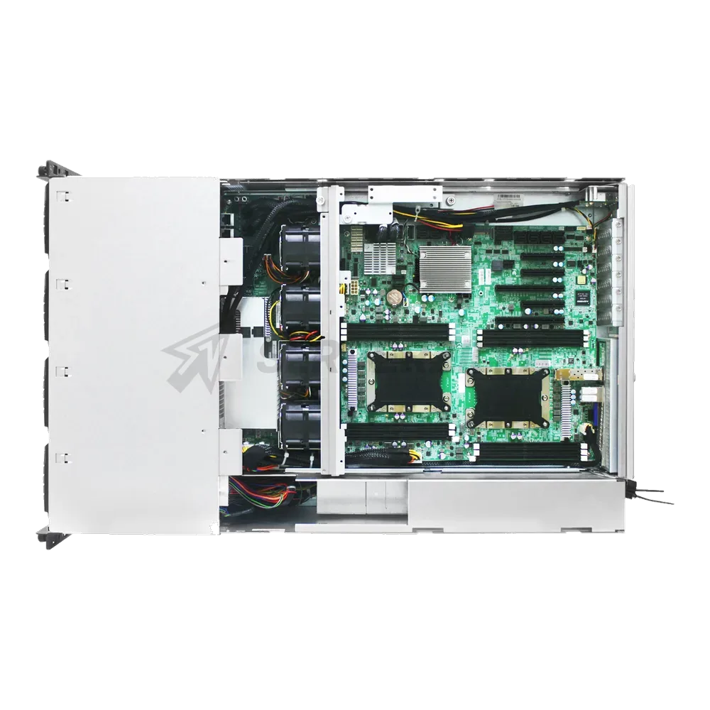 Серверная платформа/ HA401-VG, 4U, 2x2LGA-3647, 24-bay storage server, 24x SATA/SAS hot-swap 3.5"/2.5" universal bay, 2x canister, 4x 9mm 2.5" internal bay, 12G expander board with 2x SFF-8643, 2x SFF-8644, 1300W 1+1 redundant power supply, 4x 6056 fans, 2U heatsink, AIC Virgo motherboard with 2x 10G SFP+, LSI3008 SAS IOC, 28" slide rail, w/o bezel, w/o battery CR-2032