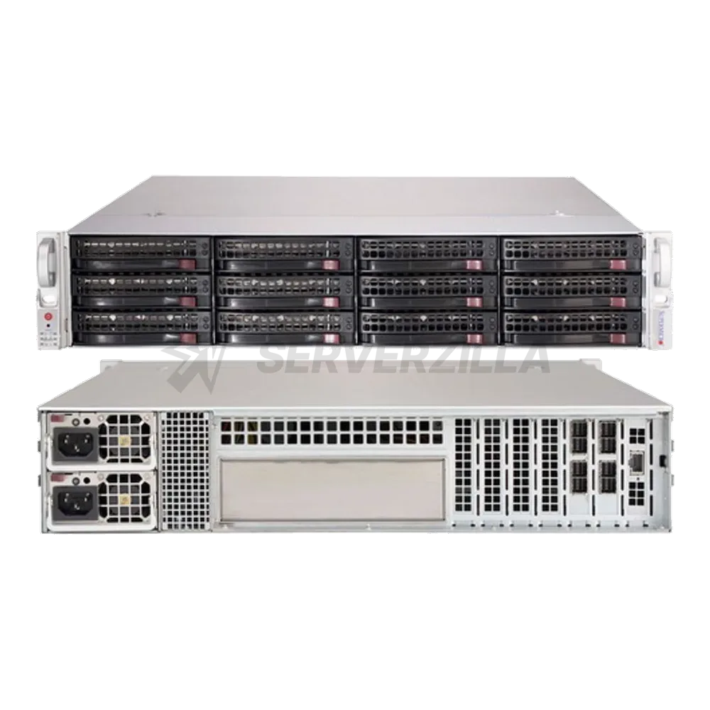 Корпус SuperMicro CSE-826BE2C-R741JBOD 2U SC826B 12 Drive JBOD W/Dual Expander, Redundant 740W