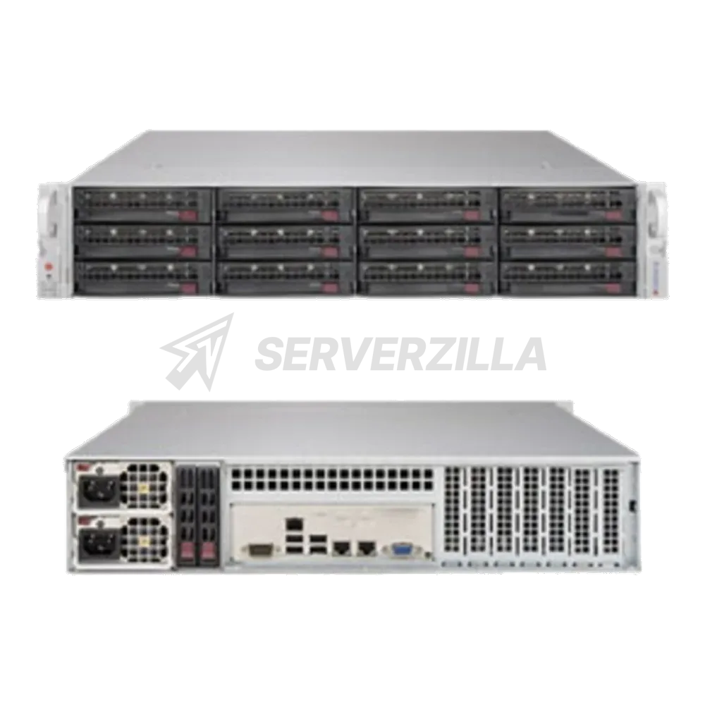 Платформа системного блока SuperMicro SSG-6029P-E1CR12L 2U, 2x LGA3647, SAS3 (Broadcom 3008 AOC) SATA3 (6Gbps) RAID 0, 1, 5, 10 (287475)
