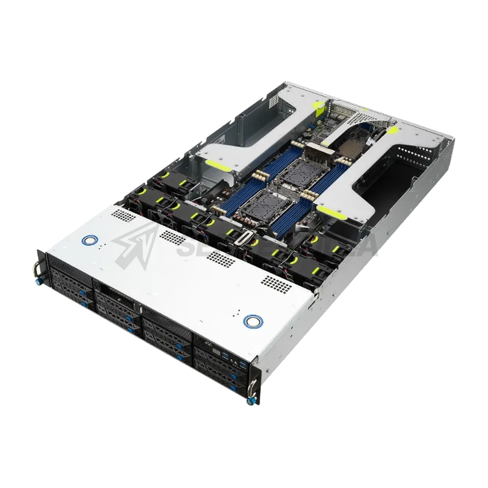 Платформа системного блока ASUS ESC4000-E10 up to 205W, 2x SFF8643 on the backplane, 8x 3,5 trays, 8x NVMe support, 2x 1600W PSU, (274285) — фото 2