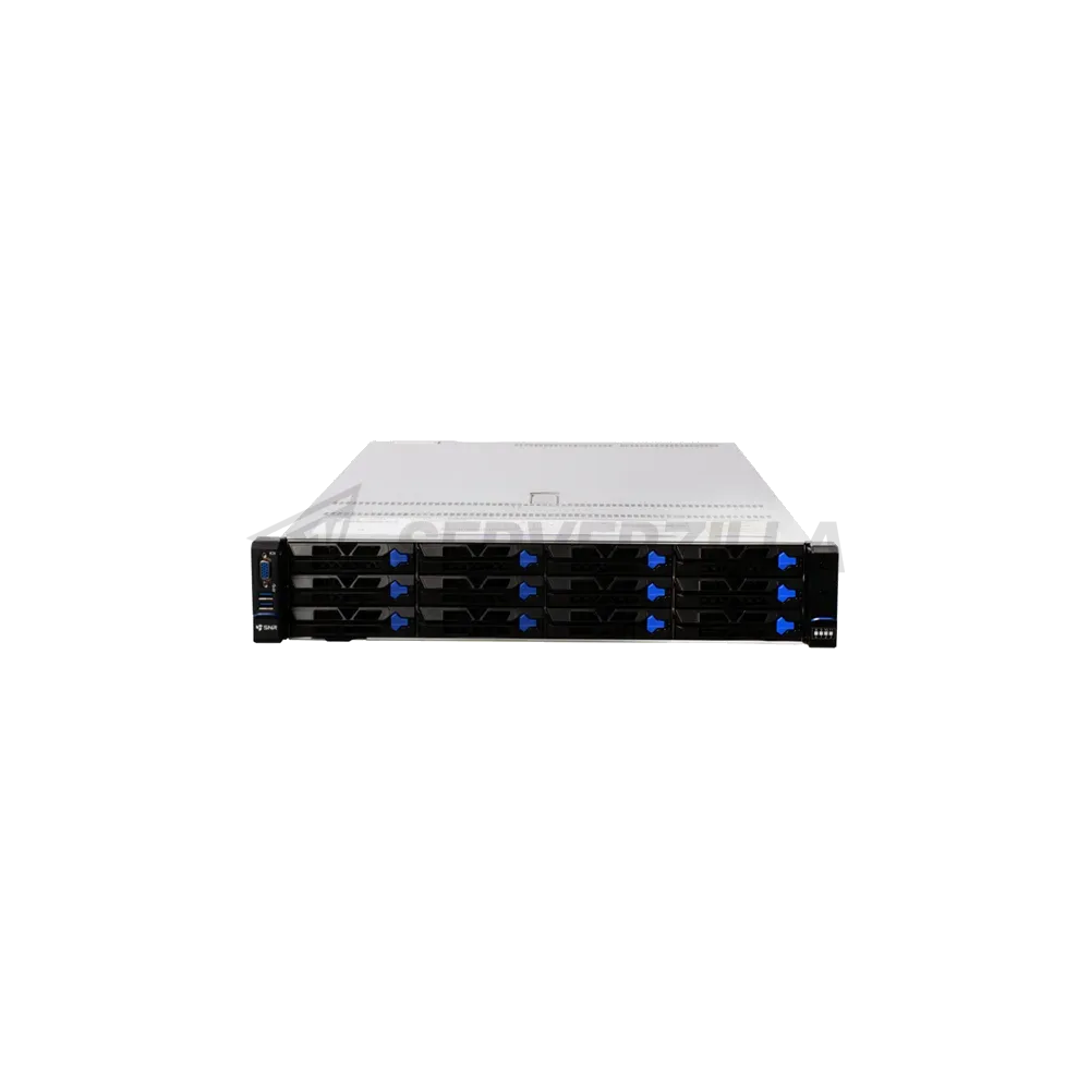Серверная платформа SNR-SR2412LE Rack 2U, 2xAMD EPYC SP5, 24xDDR5/5600MHz(upto 6TB), 12xHDD LFF/SFF SATA/SAS + 2xSFF rear, 2x M.2 (2280 / 22110), noRAID, 8xPCIe 5.0/4.0, 2x1300W, Rails. — фото 2