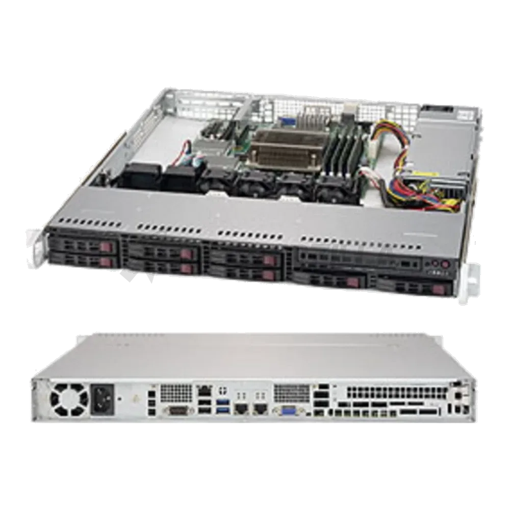 Платформа системного блока SuperMicro SYS-1019S-MC0T 1U Rackmount CSE-113MFAC2-341CB X11SSH-CTF