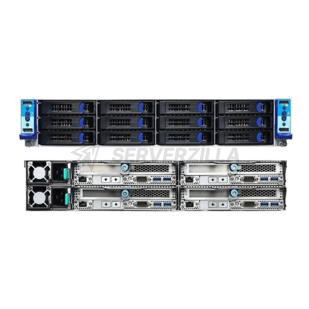 Платформа системного блока Tyan B7108T200X4-220PV3HR 2U4N 2 LGA3647 Intel Xeon Processor Scalable 3 3.5" Hot Swapper node 1+1 2,200WRPSU, 80+ Platinum C621 (12) SATA — фото 2