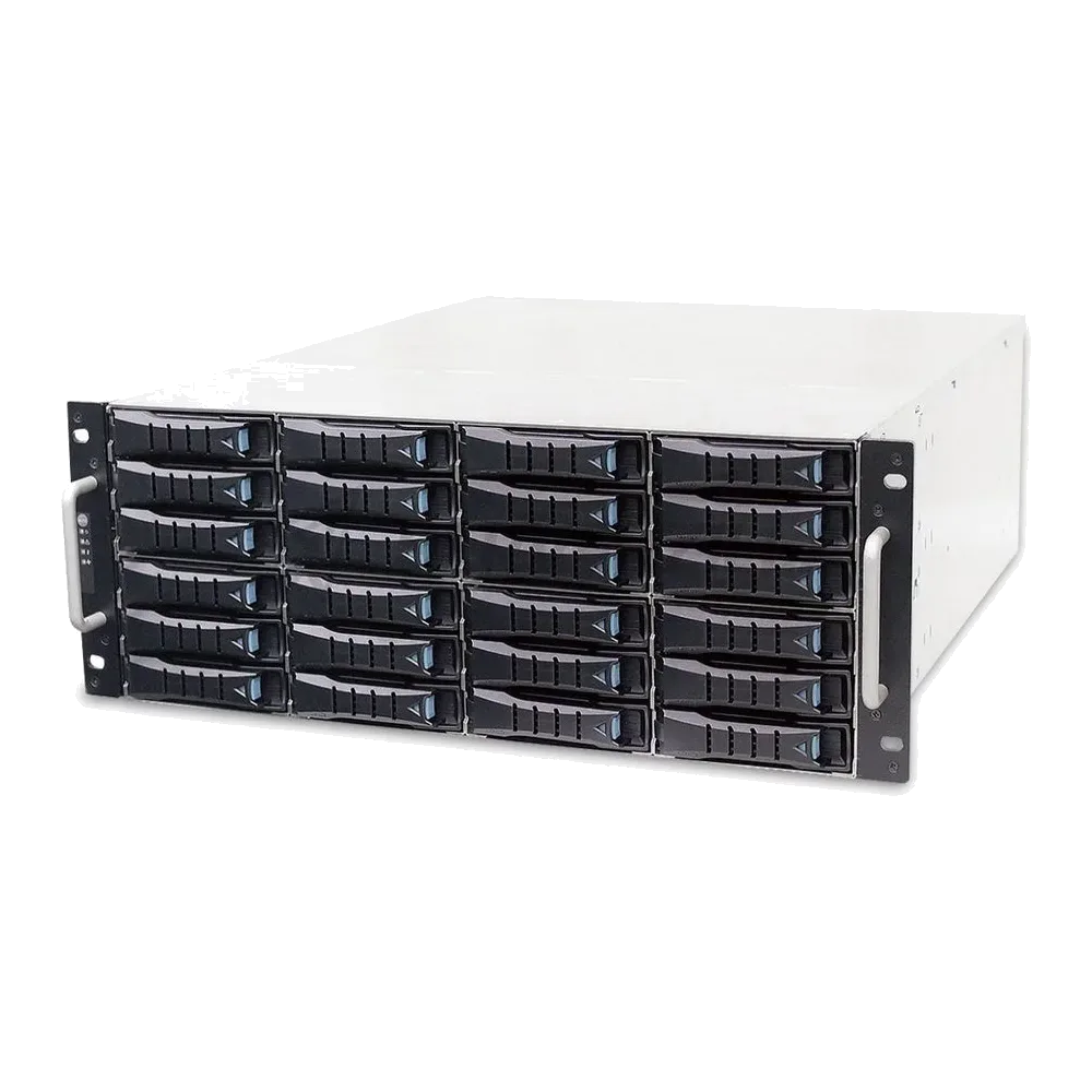 Корпус AIC «XJ1-40241-07 J4024-01, 4U, 24xSATA/SAS HS 3,5/2,5» universal bay, hot swap JBOD, 2xSAS 12G expande with 3xSFF-8644, 2xBMC, 549W 1+1 redundant 80+ Platinum, w/o rails, w/o bezel