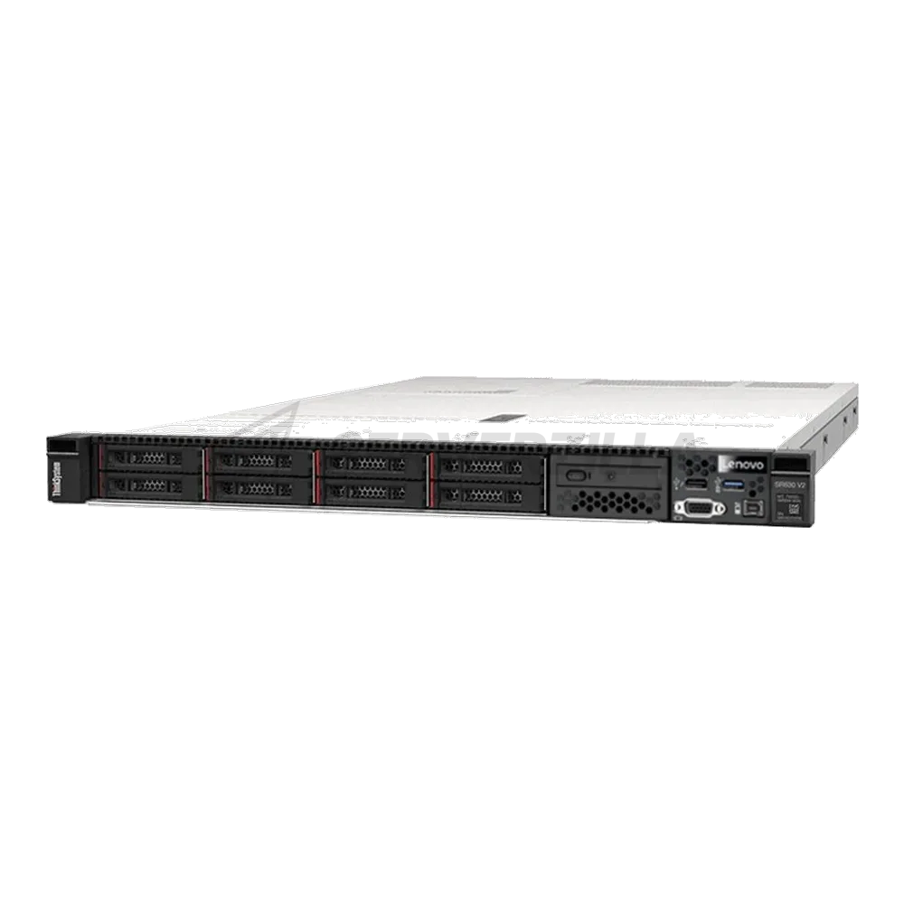 Платформа системного блока с ЦПУ Lenovo 7Z71SJD000 SR630 V2 Xeon Silver 4310 (12C 2.1GHz 18MB Cache/120W), 32GB  (1x32GB, 3200MHz 2Rx4 RDIMM), 8 SAS/SATA, 9350-8i, 1x750W Platinum, 6 Standard Fans, XCC Enterprise, Toolless V2 Rails,