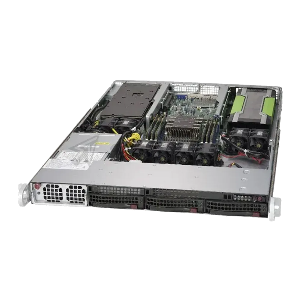 Платформа системного блока SuperMicro SYS-5019GP-TT 1U Rackmount  CSE-818GTS-1K43BP2  X11SPG-TF SATA3 with RAID 0, 1, 5, 10 (293650)