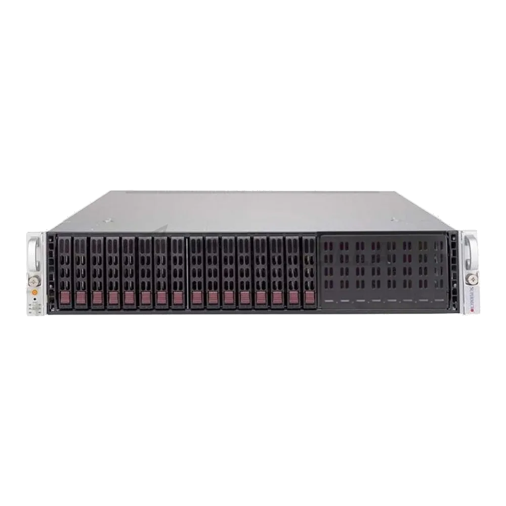 Платформа системного блока SuperMicro SYS-2029U-TR4-FT019 2U, 2xLGA3647 (up to 205W), iC621 (X121PU), 24xDDR4, up to 24x2.5 SAS/SATA, 4x 1000GBase-T (i350), 1x PCIE x16, 5x PCIE x8 LP, 1x PCIE x8 LP, 1x PCIE x8 internal LP, 2x 800W