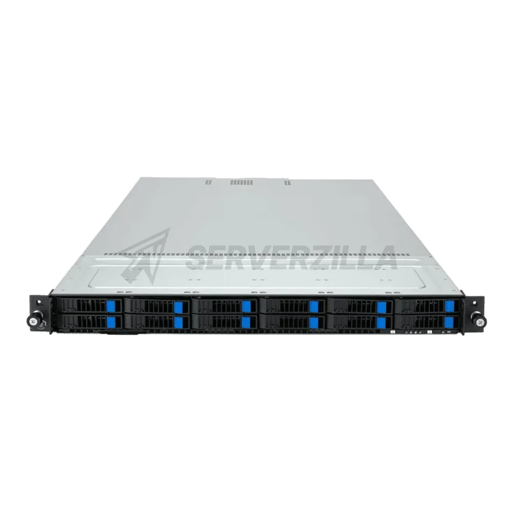 Сервер Crusader Squire 1245R (Rack 1U, 2xEpyc 9754 (128C/256T, 2.2 GHz, 256 MB), 12x64GB DDR5 DIMM ECC reg., 4x3.84TB U.2 NVMe, 2x10Gb/s RJ-45, 2x2600W, No OS)