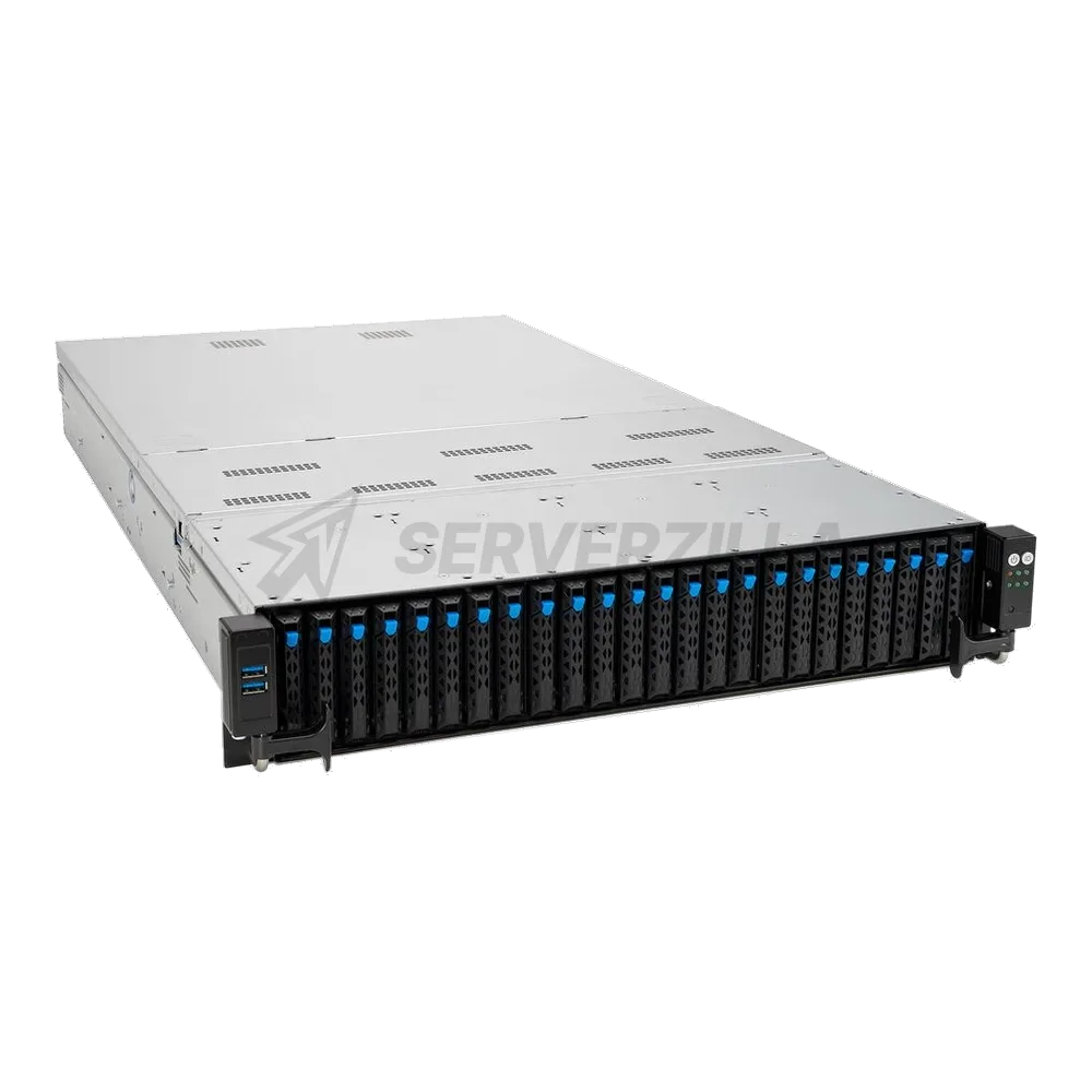 Платформа системного блока ASUS RS720-E10-RS24U 6x SFF8643 (SAS/SATA)+ 4x SFF8654x8 (support 24xNVME with expander) on the backplane, 2x 10GbE (Intel x710), 2x 1600W (90SF00Z3-M000T0) (466185) (10G-1,6KW)