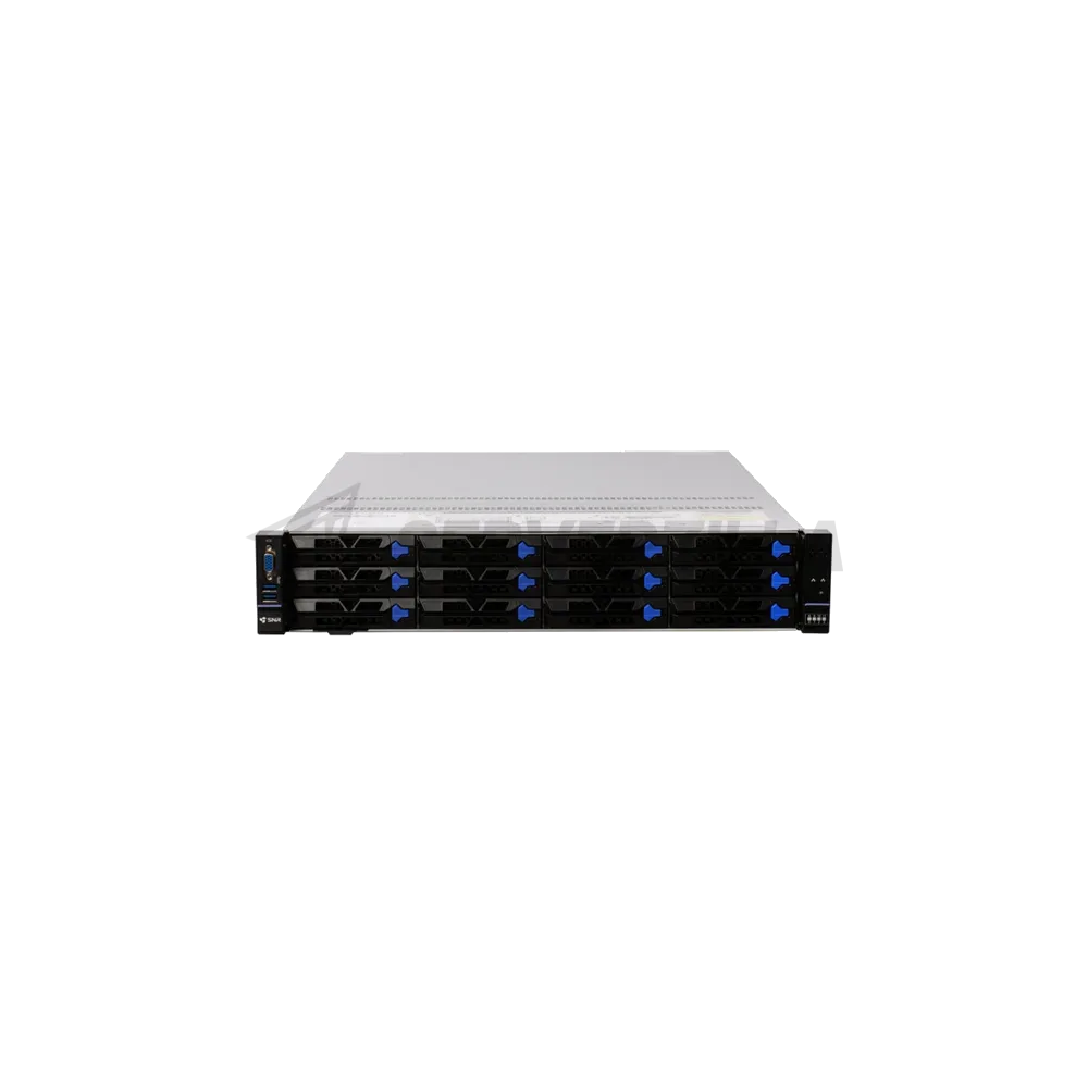 Серверная платформа SNR-SR2412LE-S Rack 2U, 1xAMD EPYC SP5, 12xDDR5/6400MHz(upto 3TB), 12xHDD LFF/SFF SATA/SAS, noRAID, 5xPCIe 5.0, 2x1300W, Rails — фото 2