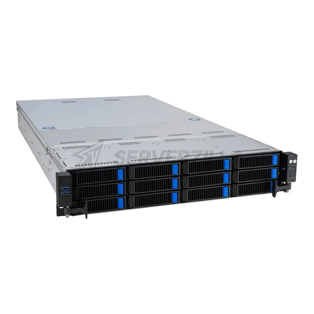 Сервер Crusader Squire 2155R (Rack 2U, Epyc 9335 (32C/64T, 3.0 GHz, 128 MB), 12x32GB DDR5 DIMM ECC reg., 10x6TB HDD SATA 7.2K, 2x480GB SSD SATA, 9560-16i + CVM, 2x1Gb/s RJ-45, 2x1600W, No OS) — фото 2