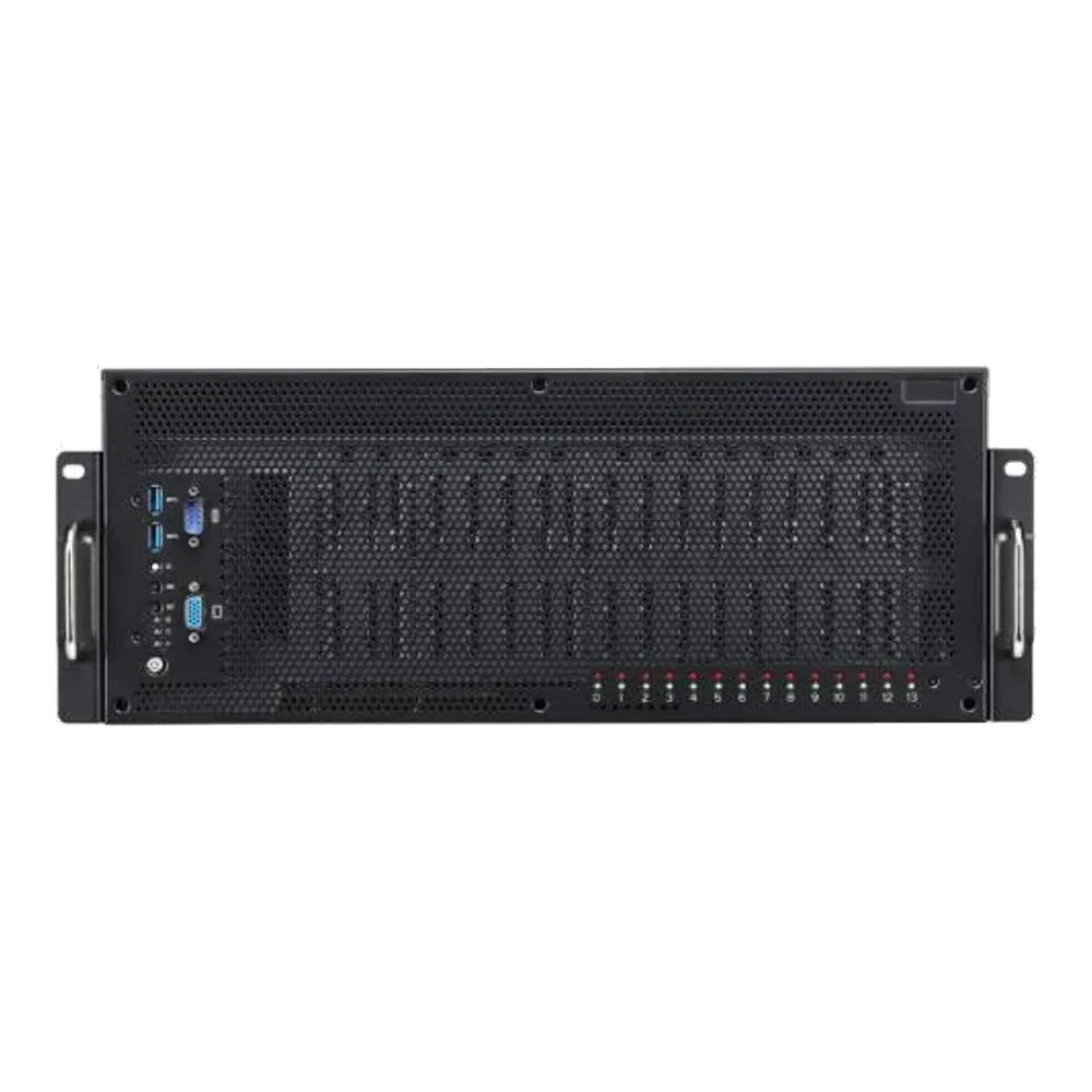 Платформа системного блока Tyan TYAN B7109F77DV14HR-2T-NF FT77D-B7109 4U GPGPU server Intel Dual-Socket Xeon Scalable processors, «DDR4 2666MHz RDIMM x 24 slots, 8 double width PCIe X16 slots, Intel X540 dual port 10Gb RJ45 NIC mezz card x 1, 3200W(2+1) redundant PSU, 2.5» x 14 SATA 6G» — фото 2