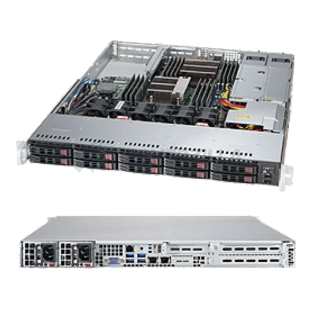 Платформа системного блока SuperMicro SYS-1028R-WC1RT 1U Rackmount 116AC2-R706WB LGA 2011 X10DRW-iT 16xDDR4 2xSATA3 8xSAS3 6xUSB3.0 VGA 2xPCI-E3.0x16 full-height Half-length