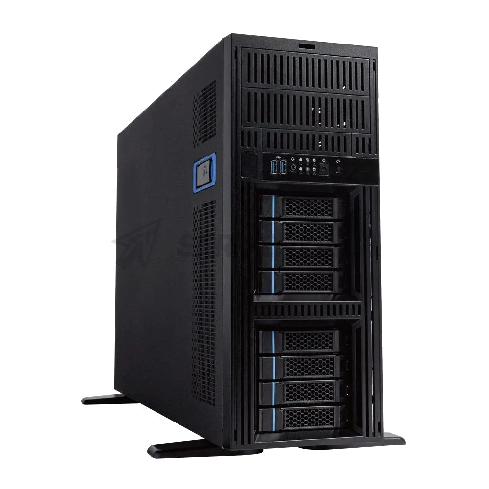 Корпус Chenbro для сервера Graviton CHS-008S-4RT2K 8x HDD SAS/SATA, 2xCRPS 2000W, up to 4-GPUs, Tower\4U Rackable, USB 3.0 x2, Audio,4 x FANs H/S, w/ foot stand
