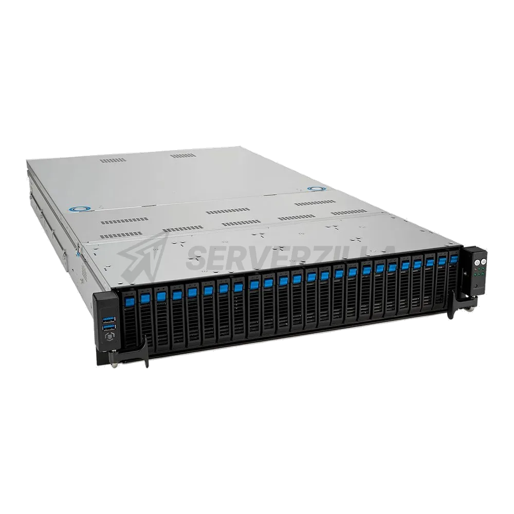 Сервер Crusader Squire 2245R (Rack 2U, 2xEpyc 9454 (48C/96T, 2.8 GHz, 256 MB), 12x64GB DDR5 DIMM ECC reg., 16x1.92TB SSD SATA, 4x3.84TB U.2 NVMe, 9560-16i + CVM, 2x25Gb/s SFP28, 2xRTX A6000 48 Gb, 2x2600W, No OS) — фото 2