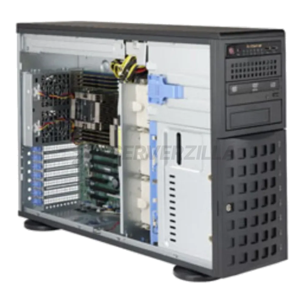 Платформа системного блока SuperMicro SYS-7049P-TR 4U Rackmountable / Tower Optional Rackmount Kit SuperChassis 745BAC-R1K28B2 X11DPi-N 8 SATA3 (6Gbps) ports (264421)